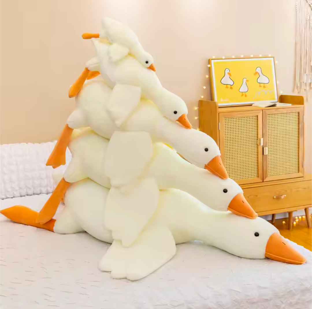 Gans Kuscheltier Plüschtier Weich groß Ente Kissen Kinder Geschenk Schlafen