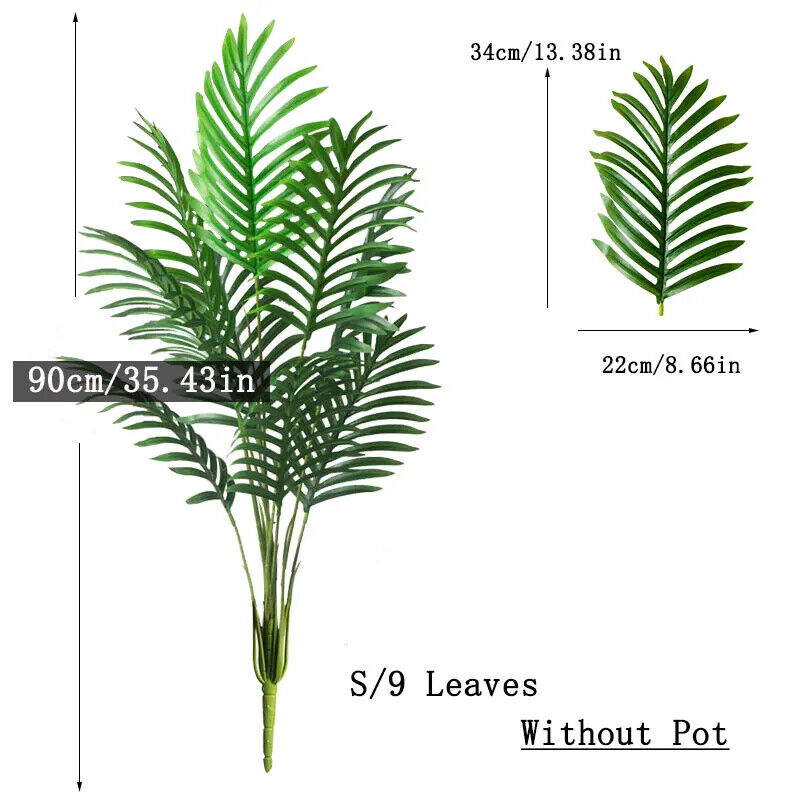 HABO 90–120 Cm Künstliche Palme Topf Pflanze Baum Riesig Dekoration Kunststoff