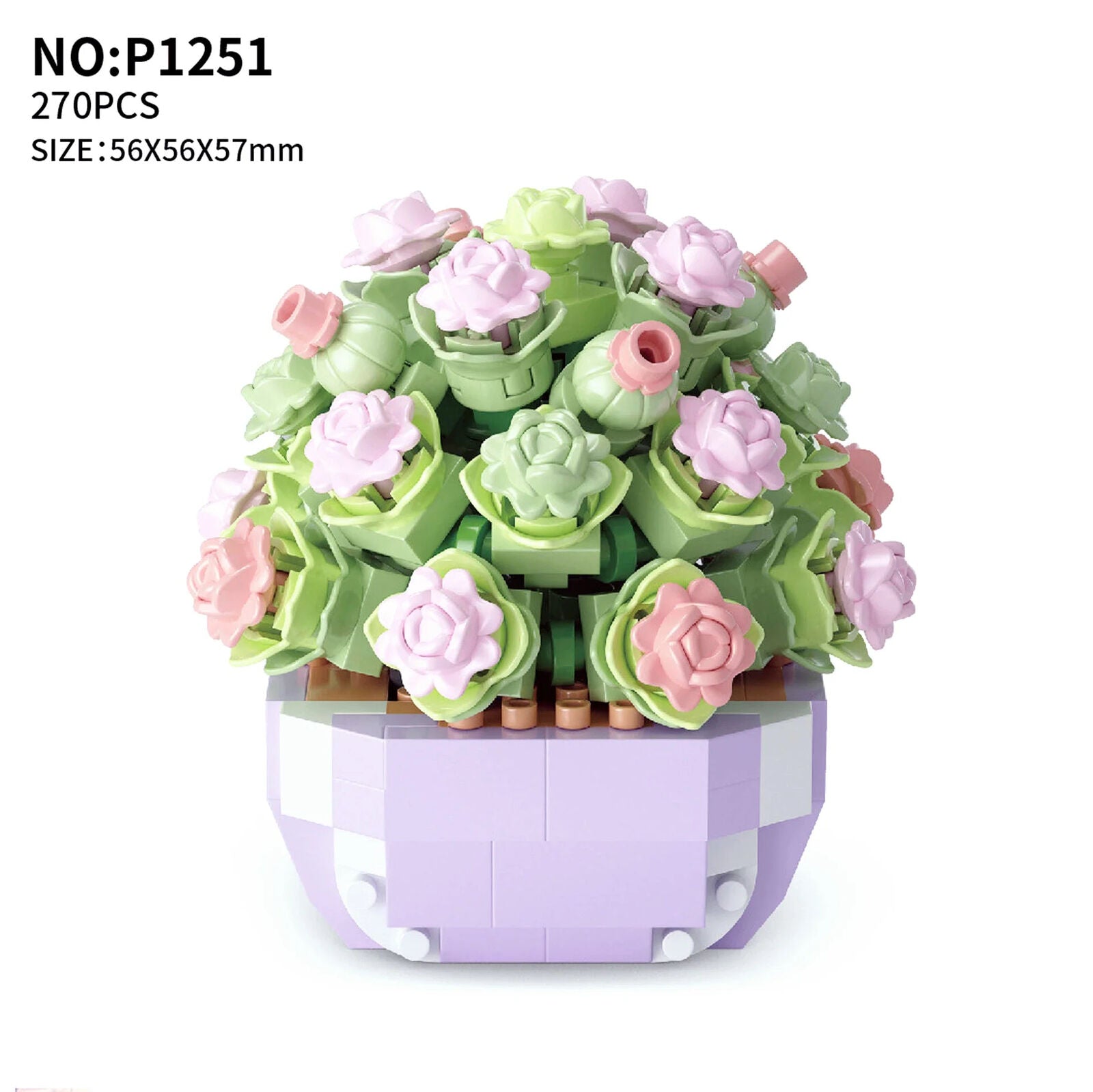 HABO Blumenstrauß Bausteine Set DIY Blumen Geschenk Valentinstag Frauen Mädchen