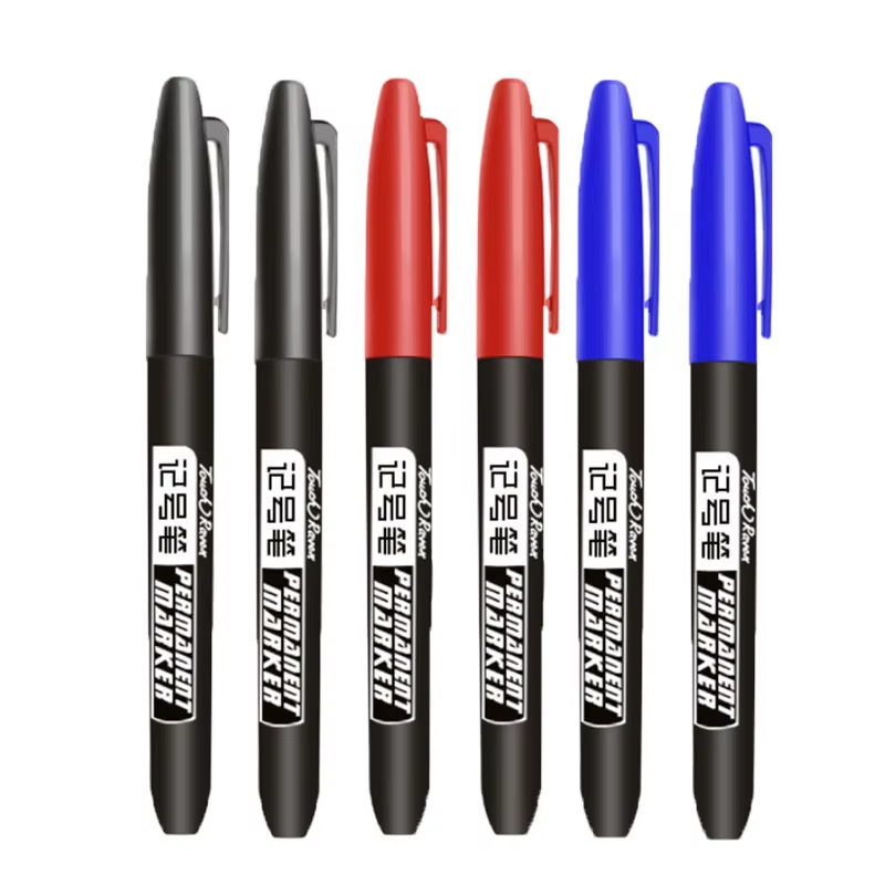 HABO 6-teiliger Permanentmarker Set für Zeichnungen Wasserdichte Tinte