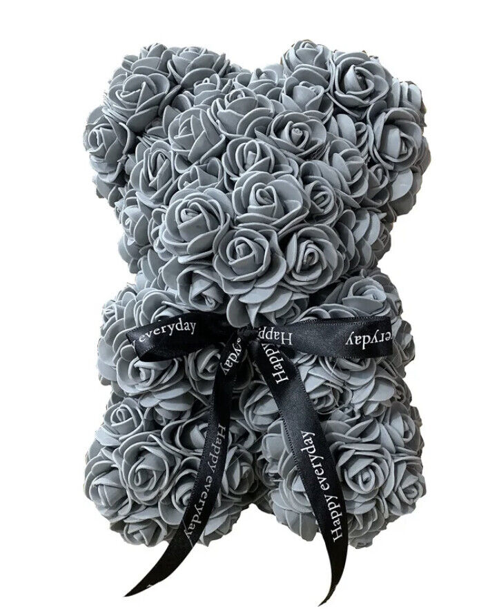 Rosen Teddybär Blumen / Valenstinstag Geschenk Freundin Freund Rot/Rosa/Blau/Wei