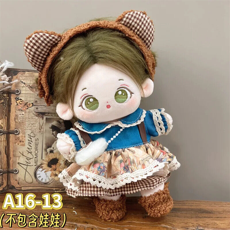 Prinzessinnenkleid für 20 cm Idol-Puppen – Zubehör für Super-Star-Plüschpuppen