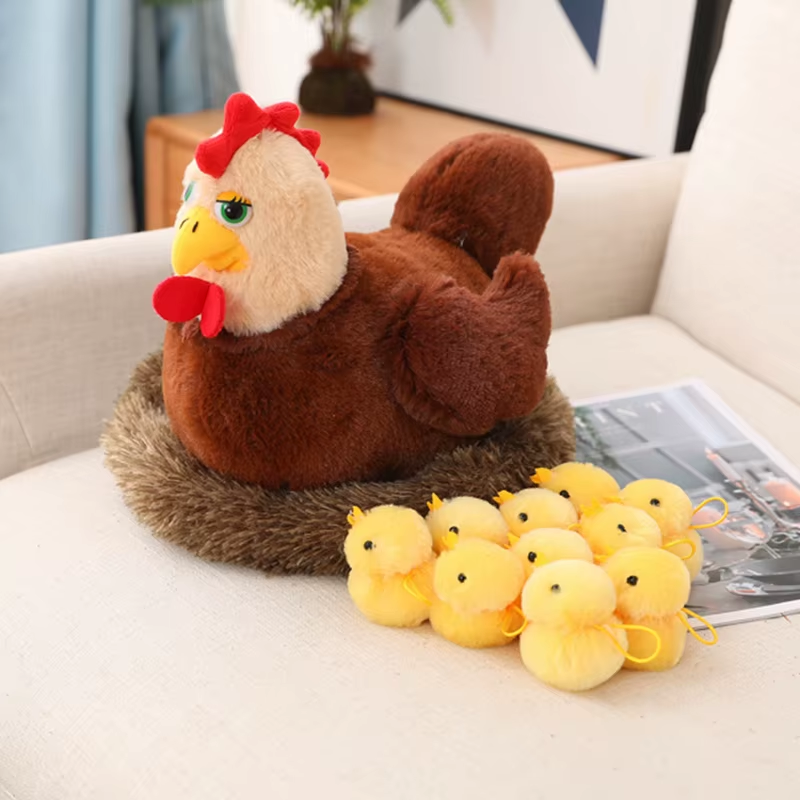 Plüsch Spielzeug Schwan/Huhn Mutter Lebensechte Tiere 