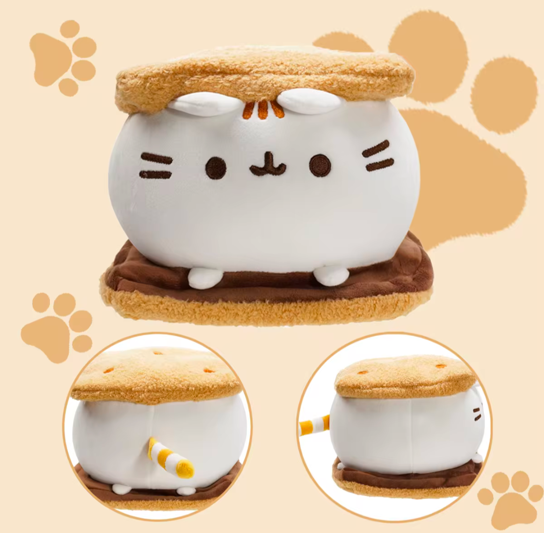 Marshmallow Plüschtier Kuscheltier Keks Kissen weich Schlafen rutschfest