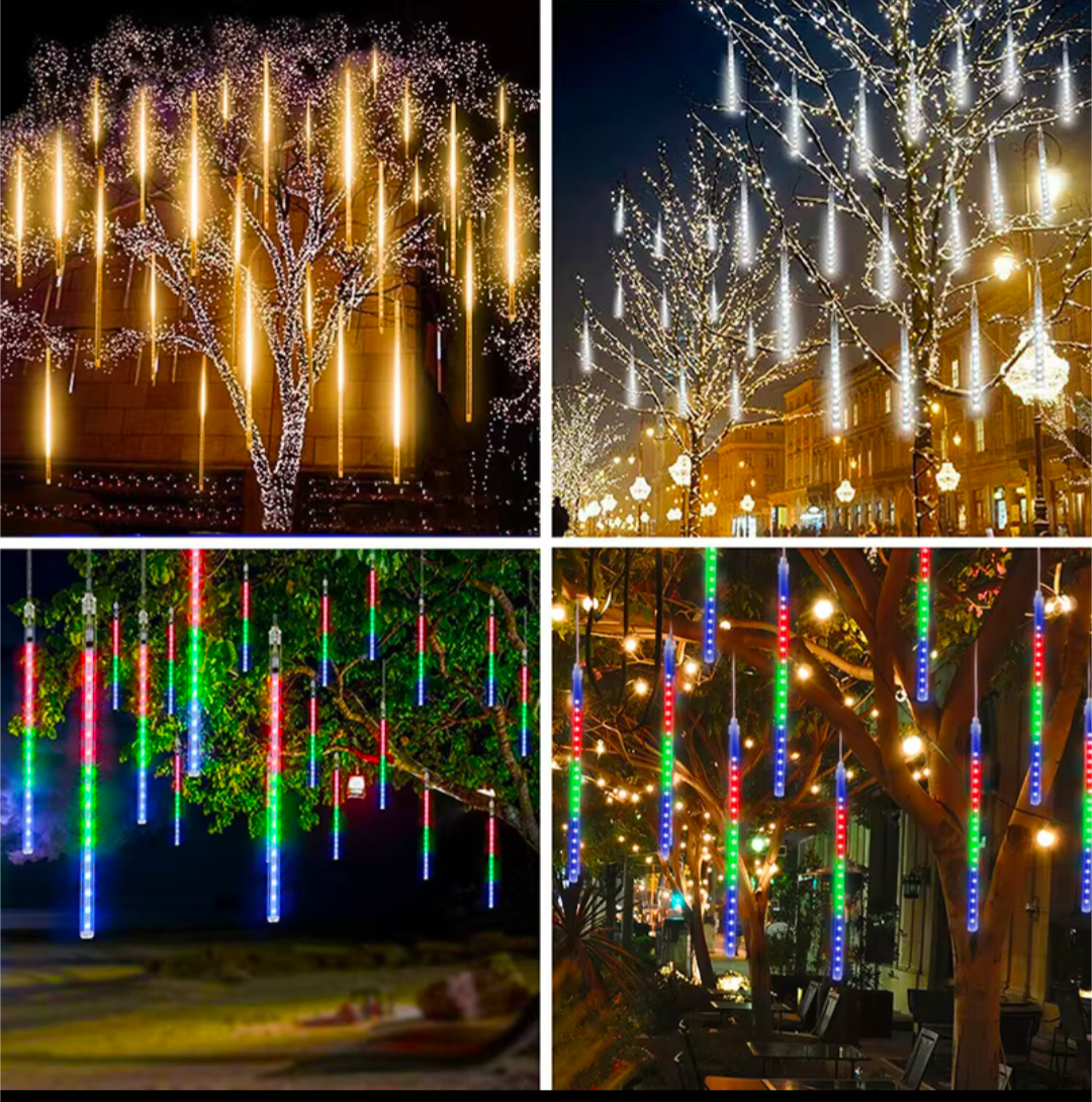 Meteor Tropflichter LED Outdoor Weihnachten Regentropfen Licht 8 Stück wasserfes