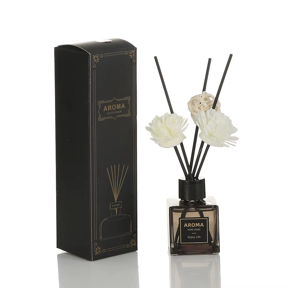 HABO 50ml Diffusor Duftkerze Set Öl mit Limette & Basilikum, Aromatherapie