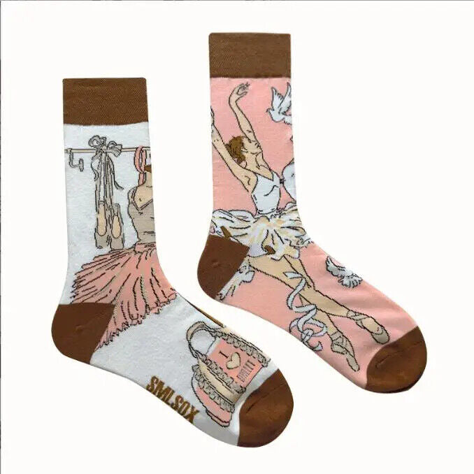HABO 1 Paar Lustige Socken Ketchup Pommes Eis Noten Pilze Geschenk Mann Frauen