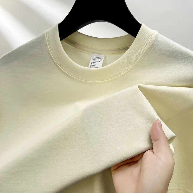 HABO Baumwolle Herren T-Shirt – Sommer High-End Marke Rundhals , Atmungsaktiv