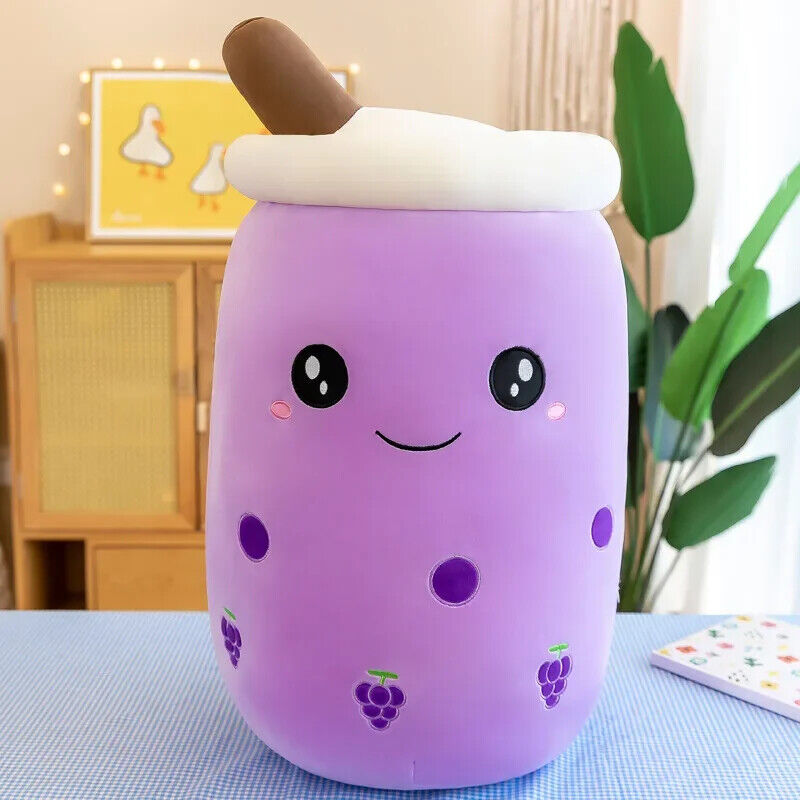 Bubble Tea Plüschtier Kuscheltier Boba Stofftier Niedlich weich Kinder Geschenk