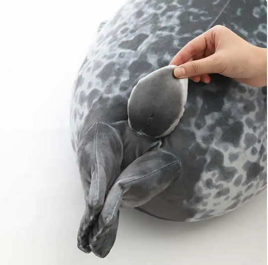 Robbe Kuscheltier Plüschkissen Kinder Geschenk Spielzeug Seelöwe Seal Puppe
