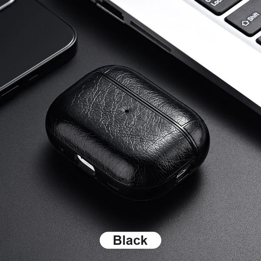 HABO Airpods Schutzhülle Kunstleder Case für Airpods Business Abdeckung 