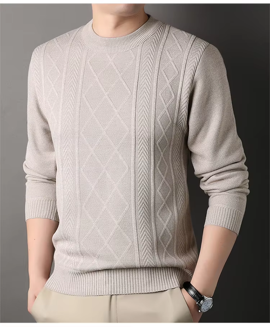 Wollpullover Strickpullover Klassisch Business Style Casual Weihnachten Winter 