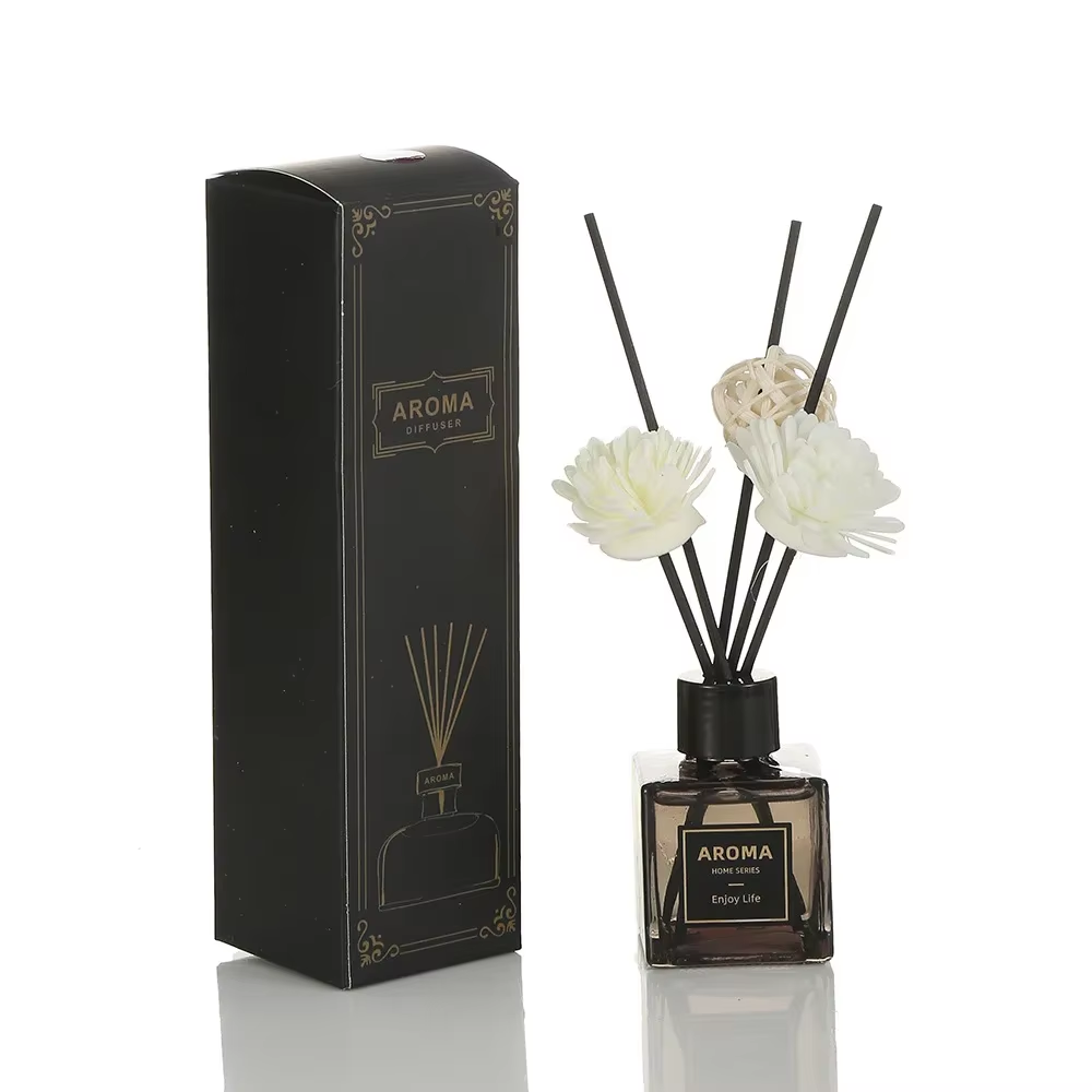 HABO 50ml Diffusor Duftkerze Set Öl mit Limette & Basilikum, Aromatherapie
