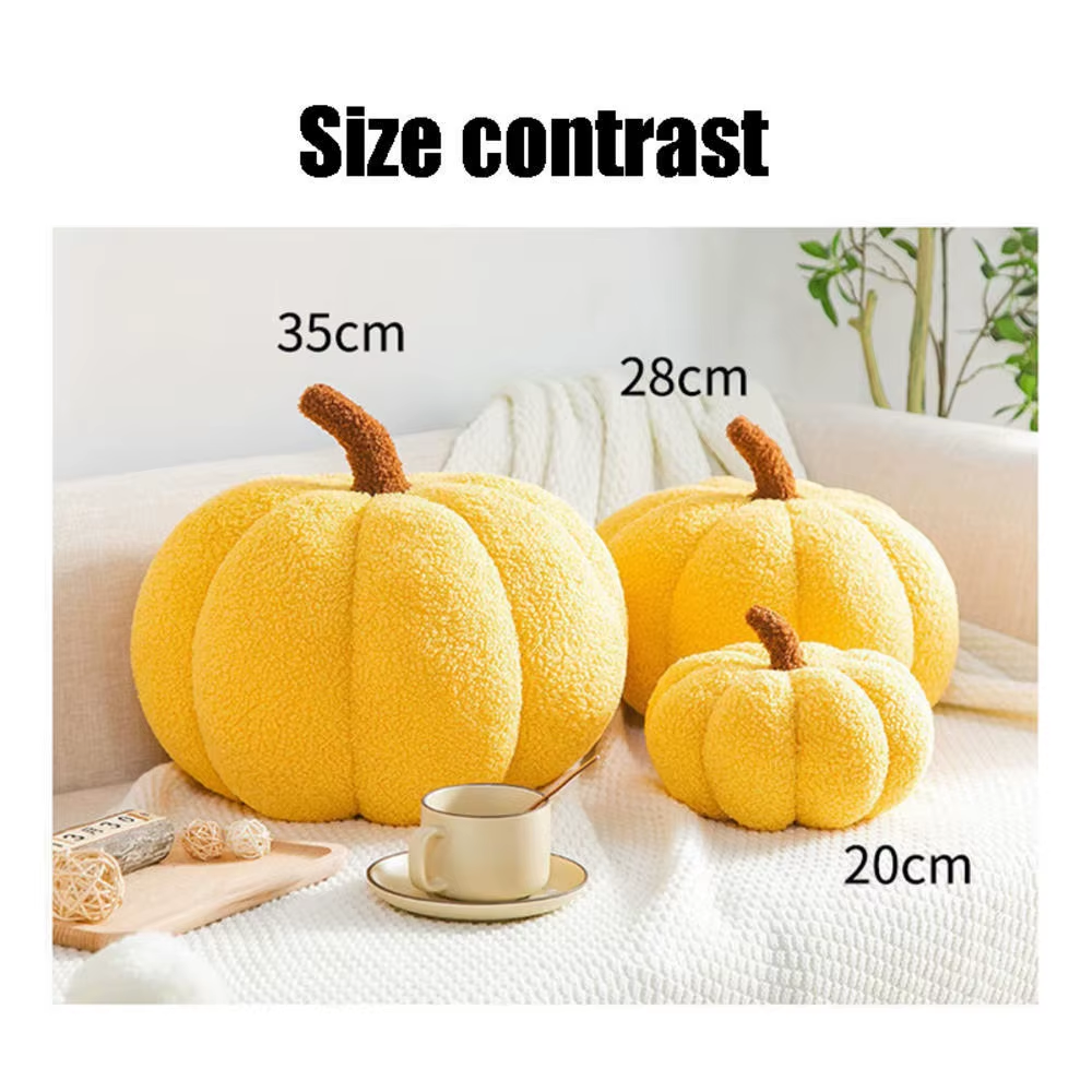 HABO 20cm Kürbis Kissen Herbst Halloween Kuscheltier Plüsch Dekoration Stofftier