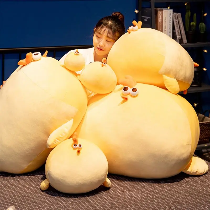 Squishy Gelb Küken Puppe Gefüllte Fettsäuren Weiche Huhn Tier Plüsch Spielzeug E