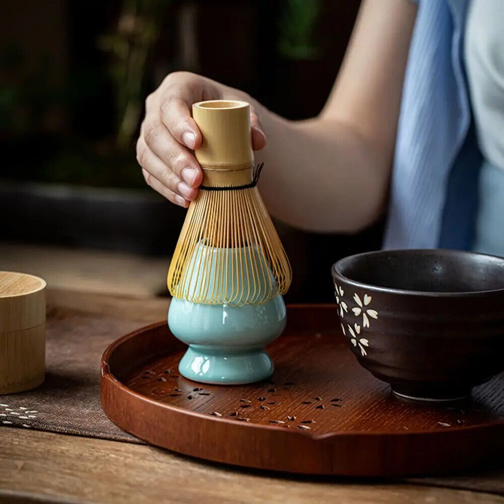 Matcha Besen Grüntee Japanisch Pulver Schneebesen Traditionell Bambus Teeservice