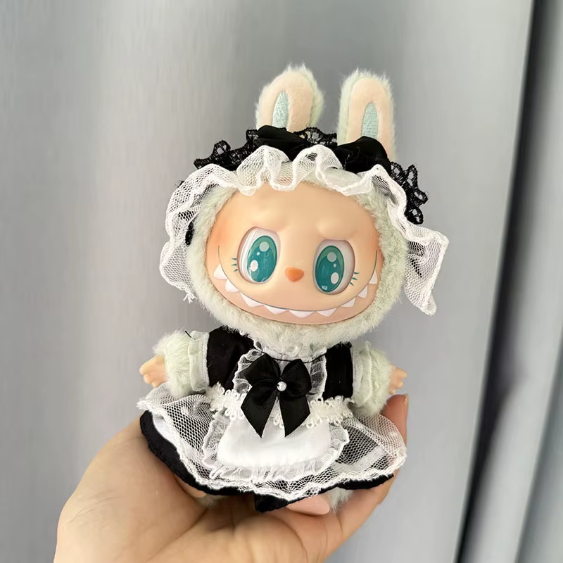 Mini Plüsch Puppe Kleidung Outfit Geschenk für Mädchen 