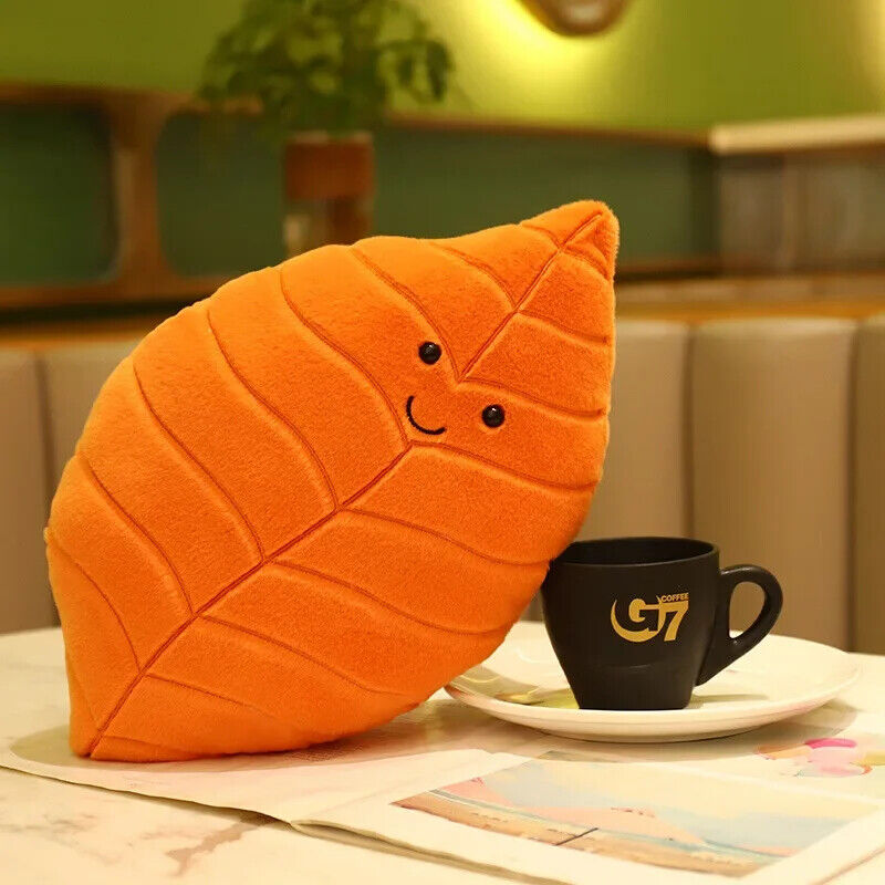 HABO Ahorn Blatt Plüsch Kissen Kanada Baum Blatt Geschenk Riesig Orange Herbst