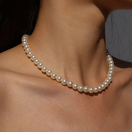 HABO Damen Perlenketten Imitation Mit / Ohne Anhänger Gold Geschenk Weiß Schmuck
