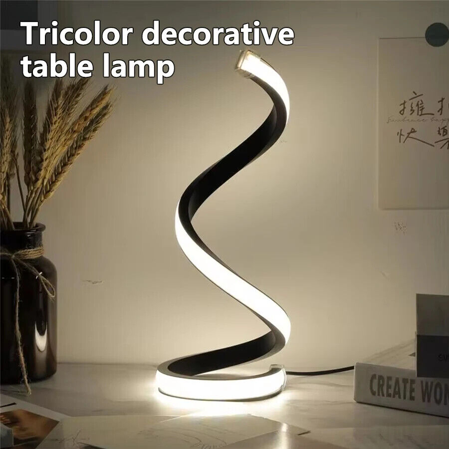 Schreibtischlampe LED Nachtlicht Spirale Modern klassisch Design hell dimmbar