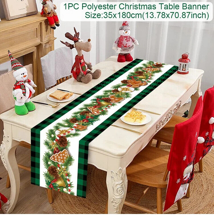 Tischdecke Weihnachten Tisch Läufer Dekoration Christmas Tischbezug Tischdeko