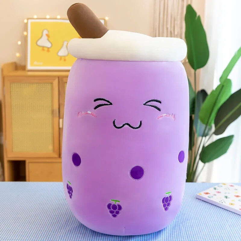 Bubble Tea Plüschtier Kuscheltier Boba Stofftier Niedlich weich Kinder Geschenk