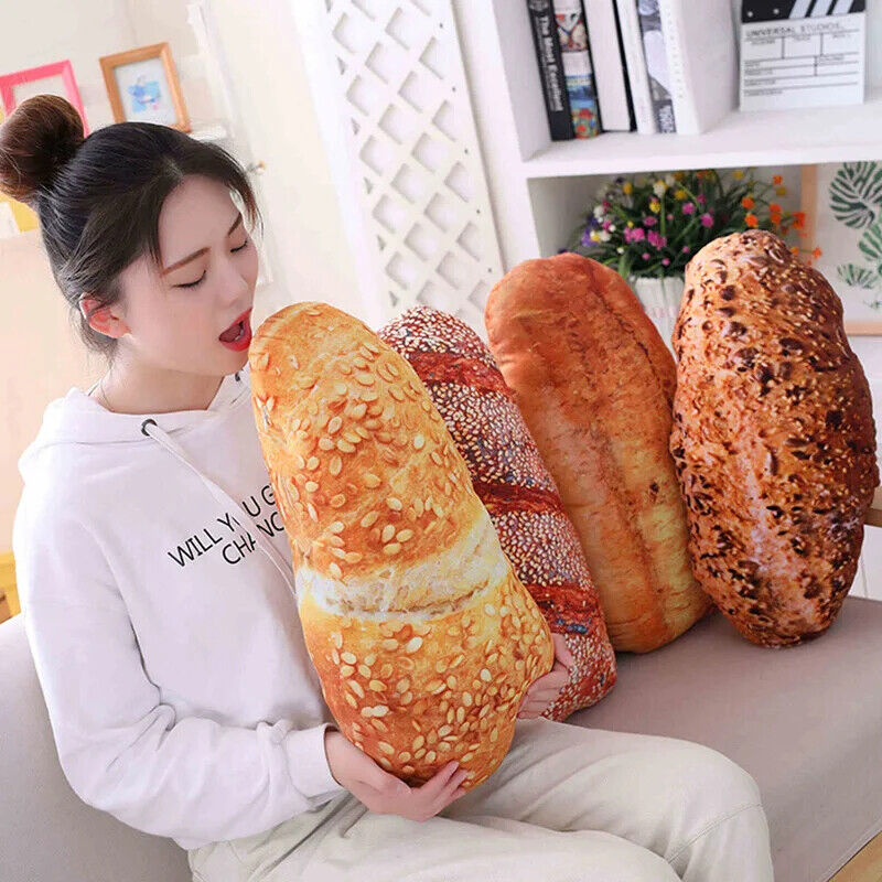 Kreatives Plüschkissen in Brot- oder Burgerform – Lustiges Nickerchenkissen