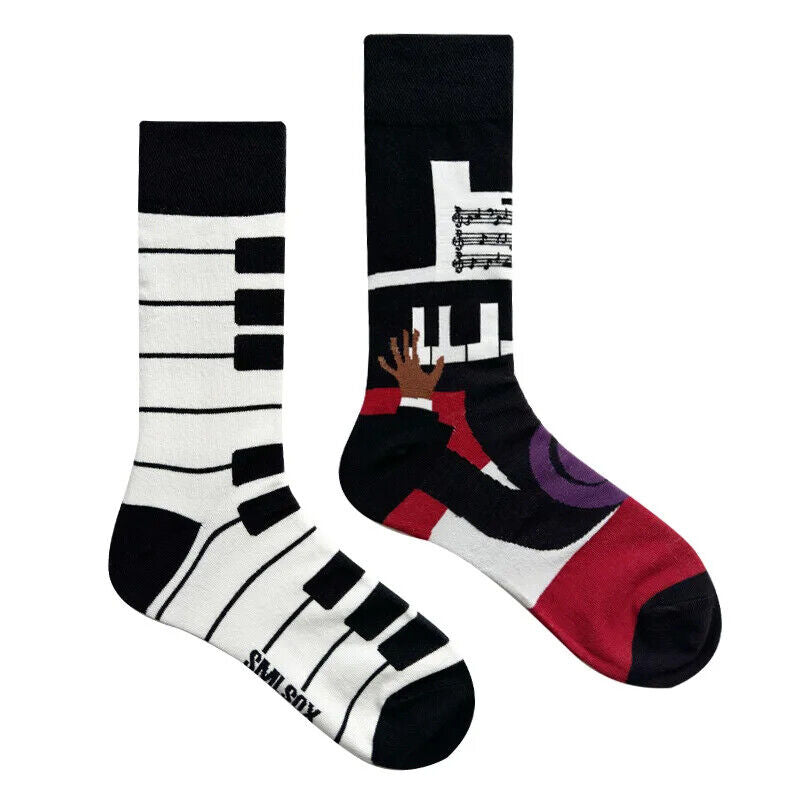 HABO 1 Paar Lustige Socken Ketchup Pommes Eis Noten Pilze Geschenk Mann Frauen