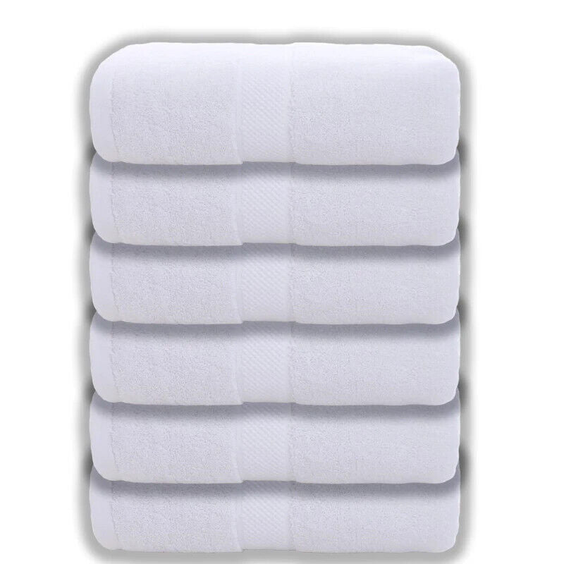 HABO 2/4/6  Baumwolle Handtücher Frottee Dusche Baden Handtuch Grau Weiß Hände