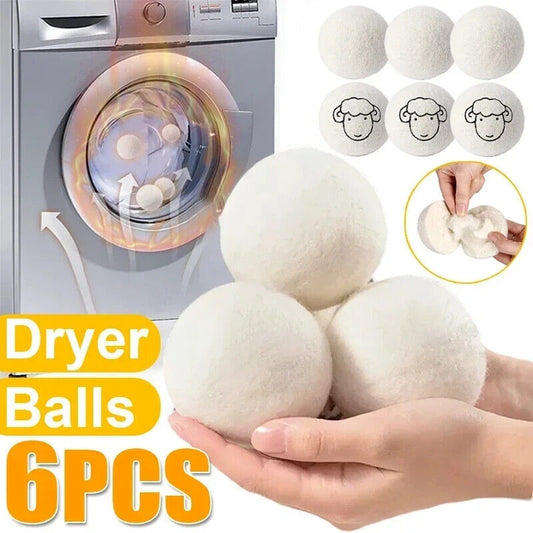 HABO Wiederverwendbare Wolltrockner Bälle – Wäsche Ball Kit für Waschmaschine