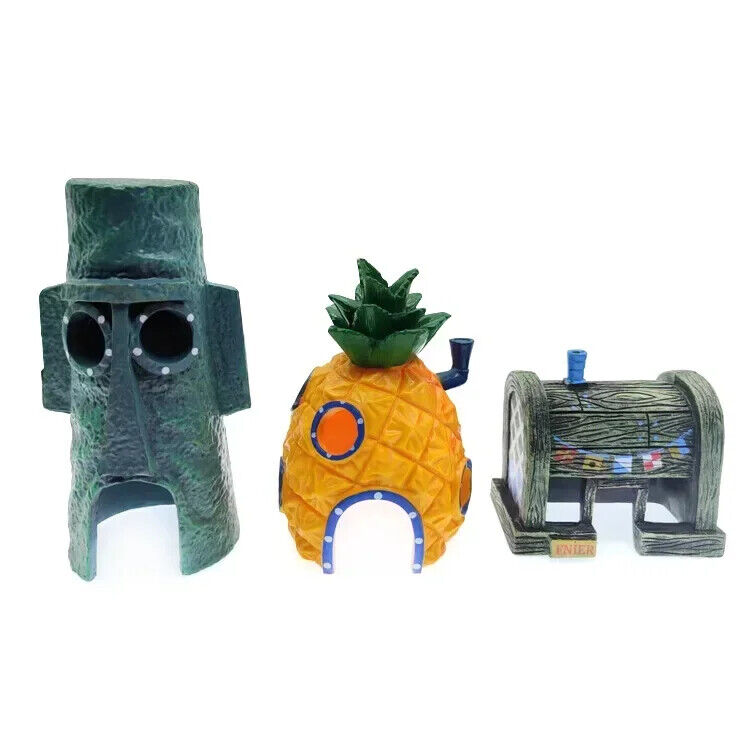 HABO Aquarium Dekoration – Cartoon Ananas Haus für Aquarium Landschaftsbau