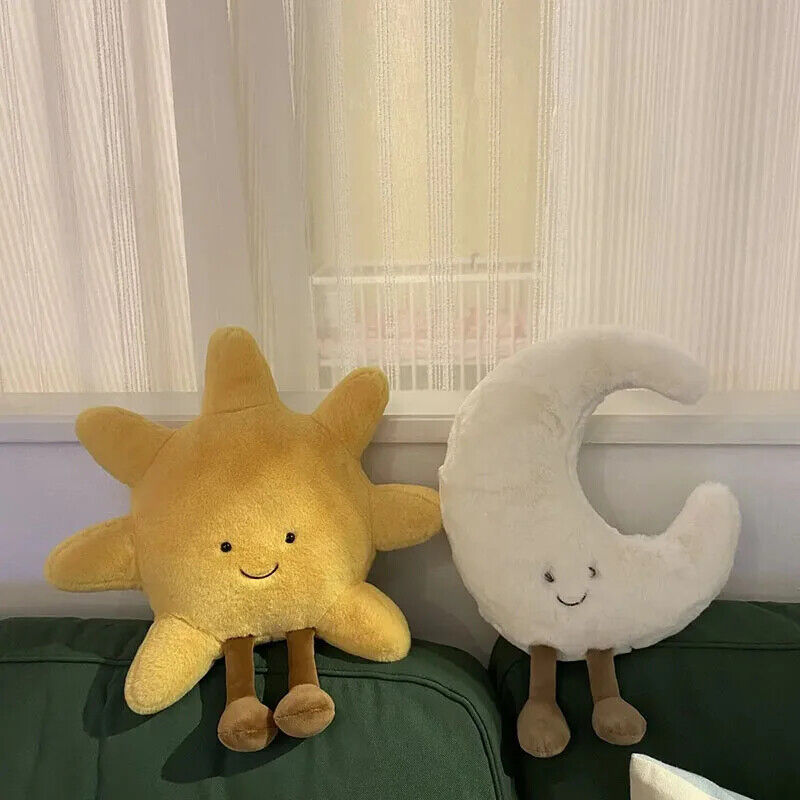 HABO 30Cm Mond Sonne Himmel Plüsch Niedlich Kuscheltier Geschenk Kinder Stofftie