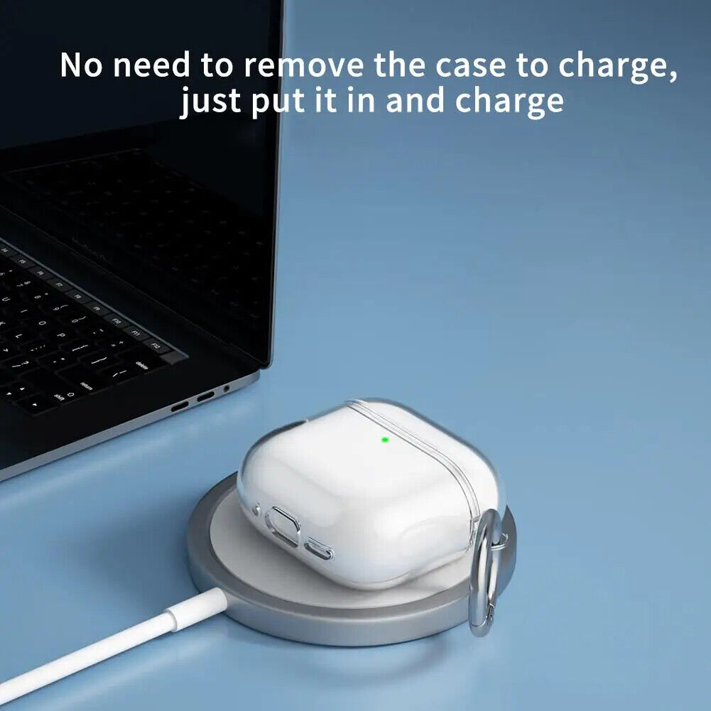 HABO Case Airpods transparente Schutzhülle für Airpods 4 Klare Abdeckung