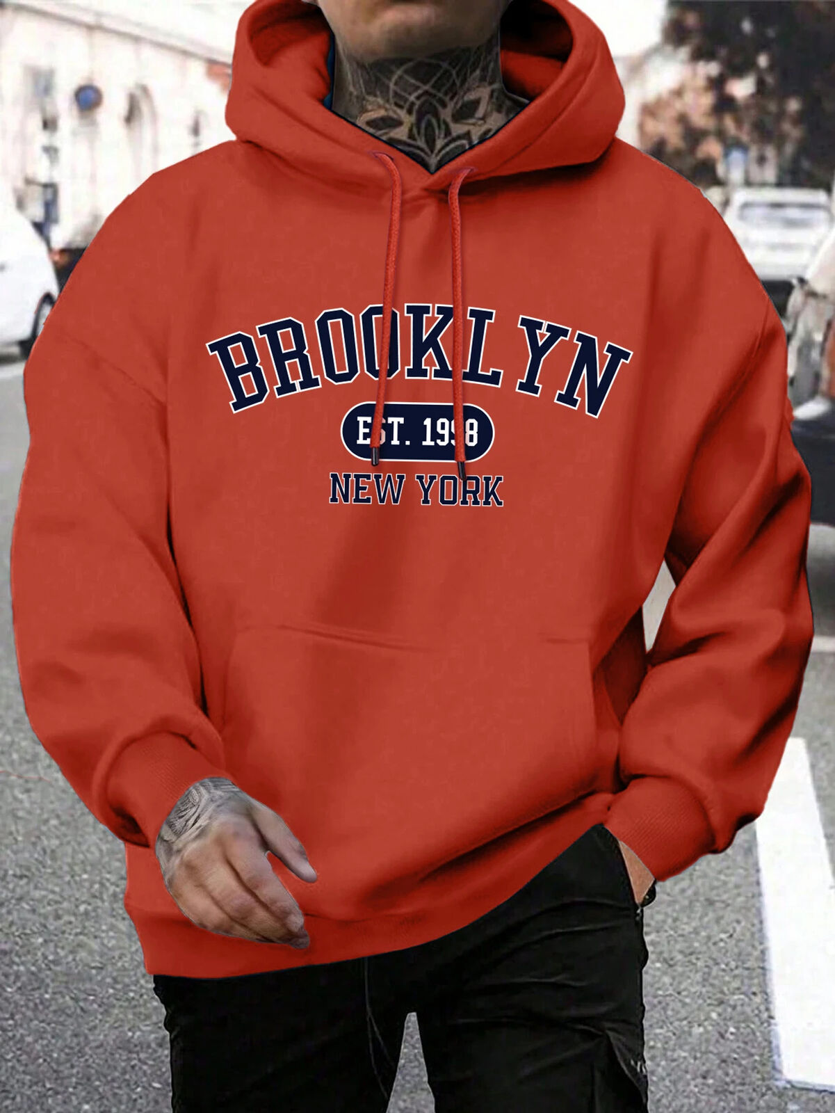 HABO Brooklyn New York Männer Hoodie – Oversize Hoody, Mode Trainingsanzug
