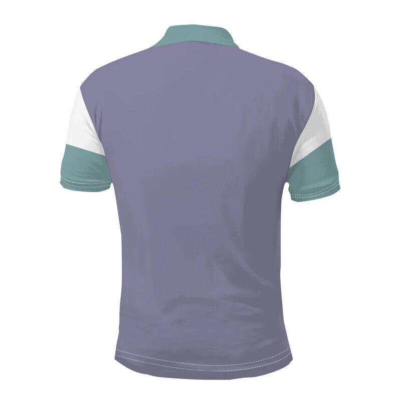 HABO 3D Digitaldruck Herren Polo-Shirt – Slim Fit, Kurzarm, Business Casual 