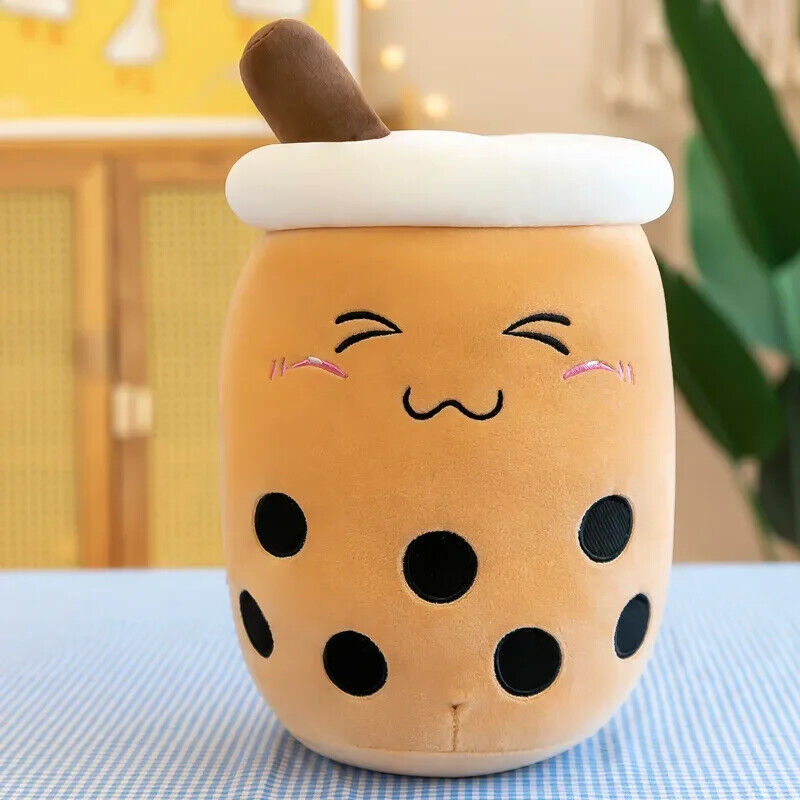 Bubble Tea Plüschtier Kuscheltier Boba Stofftier Niedlich weich Kinder Geschenk