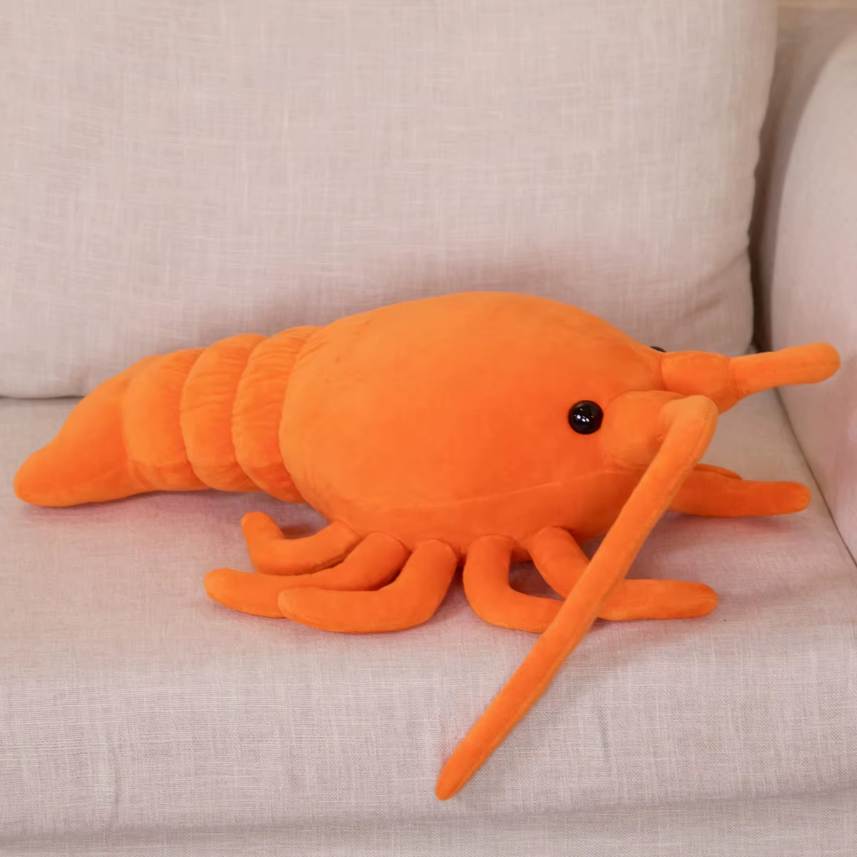 HABO 50-65Cm Roter Hummer Plüschtier Garnele Krebs Kuscheltier Lobster Meer 