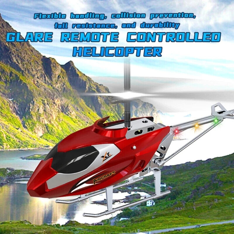 RC Hubschrauber Mit Licht ferngesteuerter Helikopter Fliegendes Kinderspielzeug 