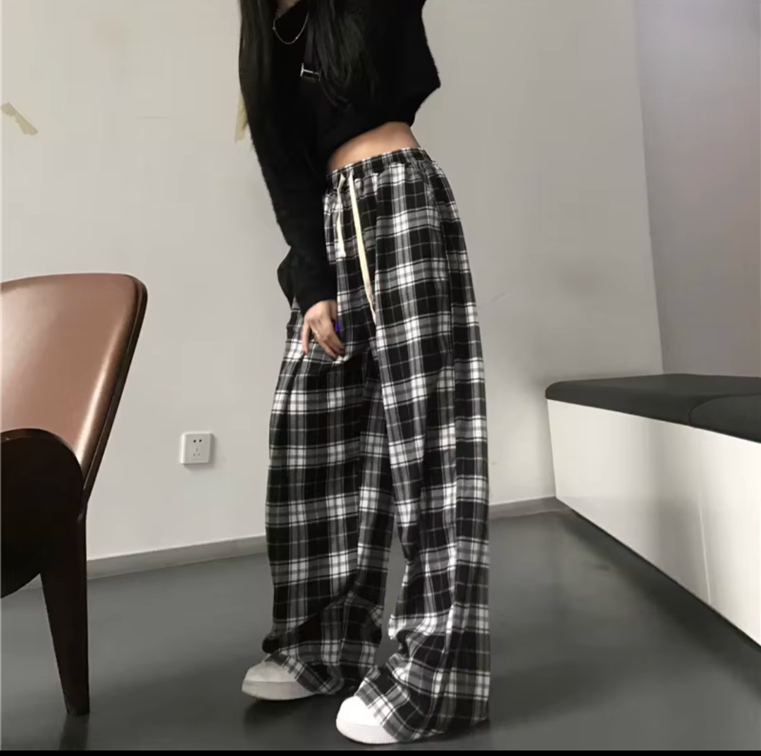 Oversized Jogginghose Schlafhose Schlafanzug Hose Casual Baggy Hip Hop Damen