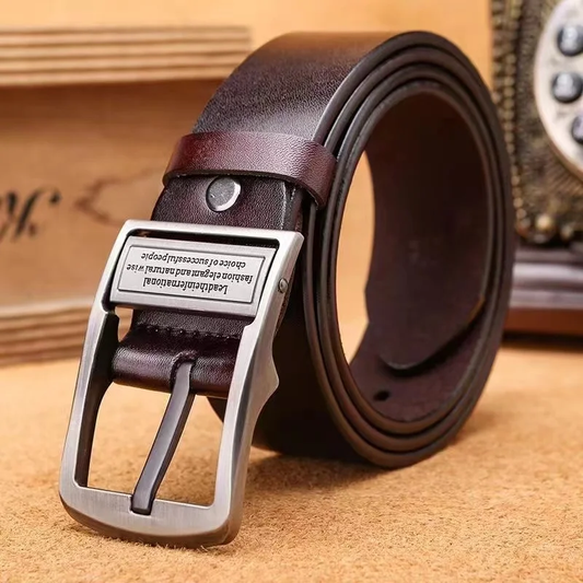 Leder Gürtel Kunstleder Herren klassisch Schwarz Braun BusinessCasual hochwertig