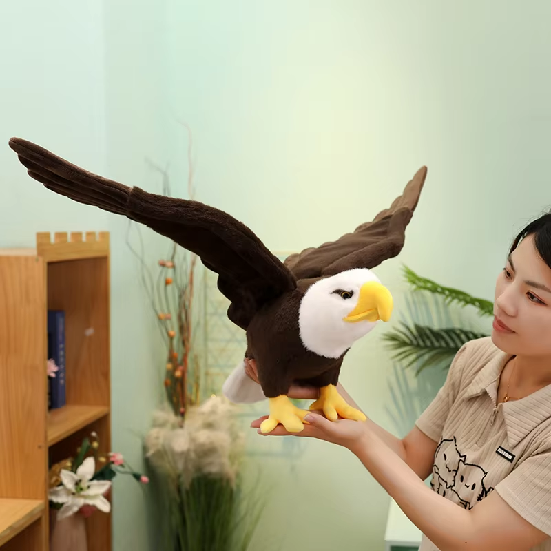 HABO 60/90Cm Adler Kuscheltier Plüschtier Realistisch Deutschland Puppe Riesig