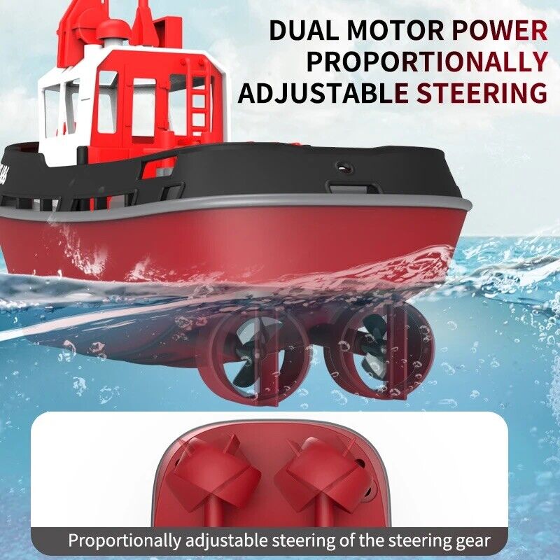 Ferngesteuertes Fischerboot Schiff Boot RC 2,4 Schlepper Hafen Fernbedienung