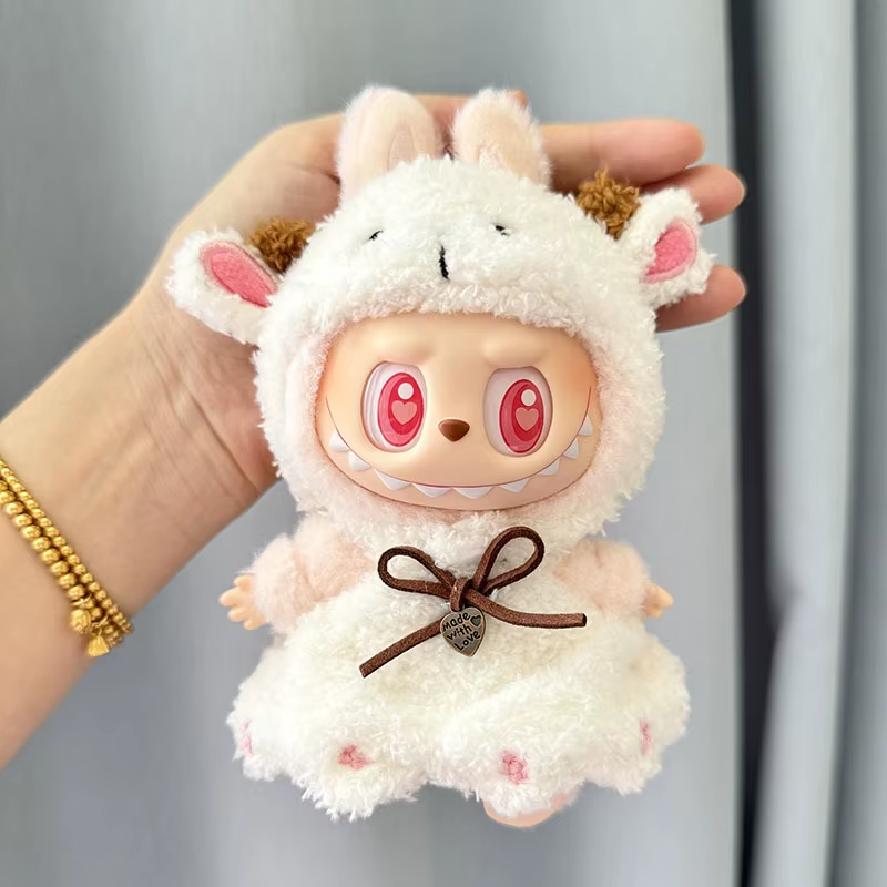 Mini Plüsch Puppe Kleidung Outfit Geschenk für Mädchen 