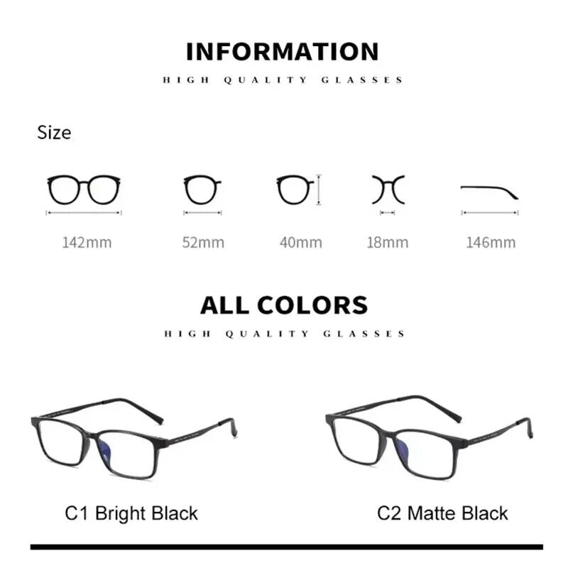 HABO Blau Licht Blockierende Lesebrille Ultraleicht mit TR90 Titan