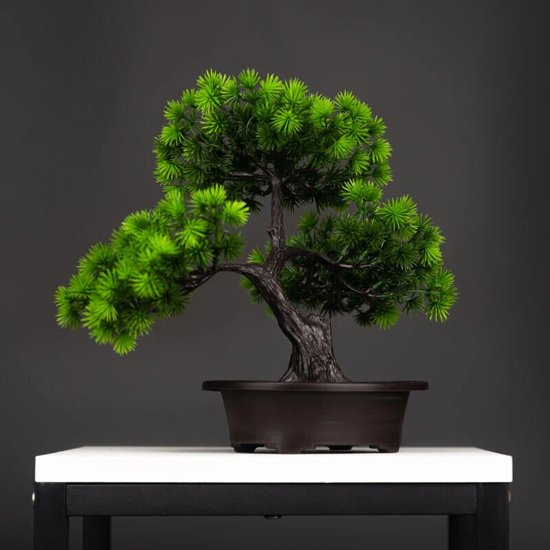 HABO 27 Cm Künstlicher Bonsai Pinien Baum Dekoration Einrichtung Tisch Deko