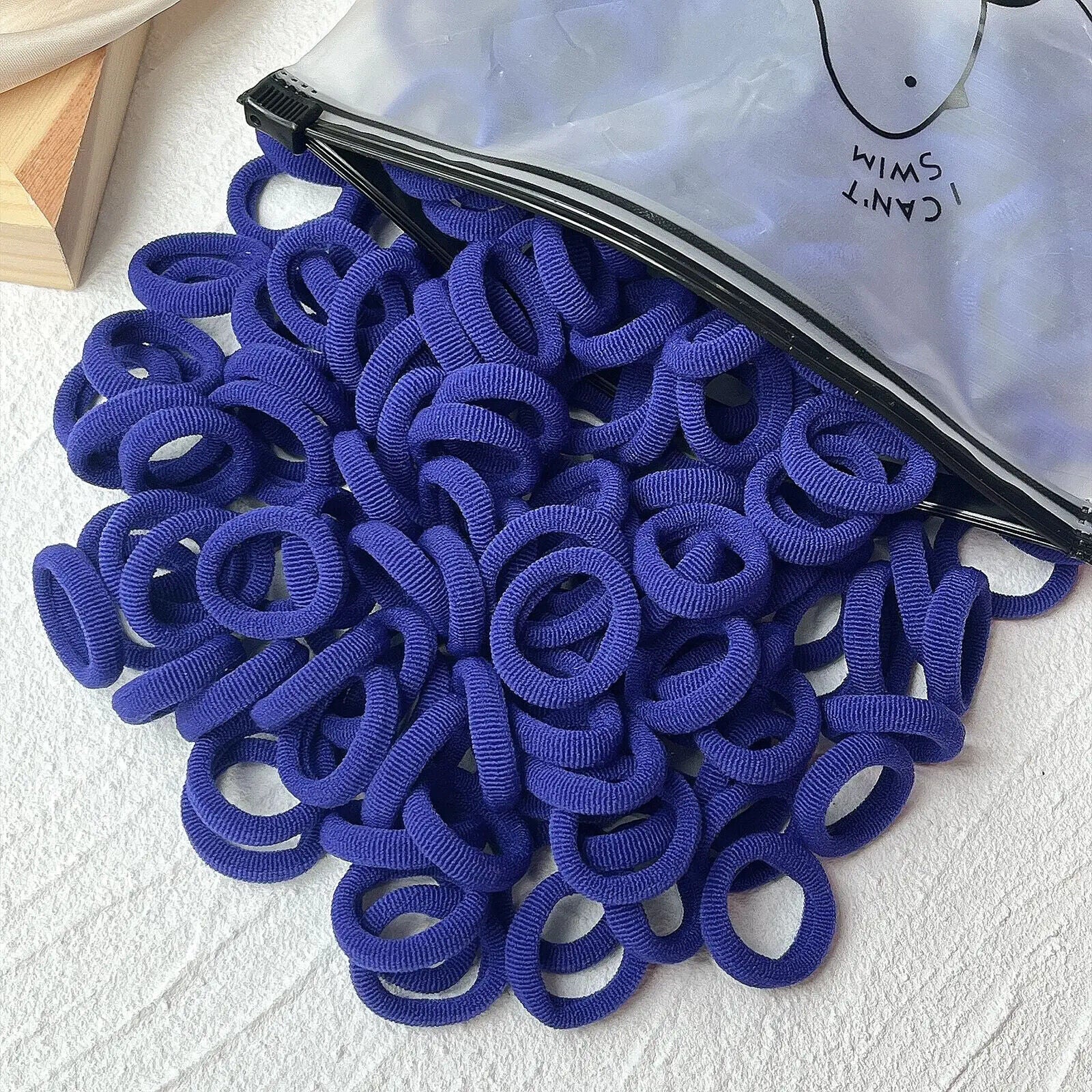 HABO 20/50 Stück Haargummi Elastisch Basic Bunt Gemischt Blau Rot Styling Haare