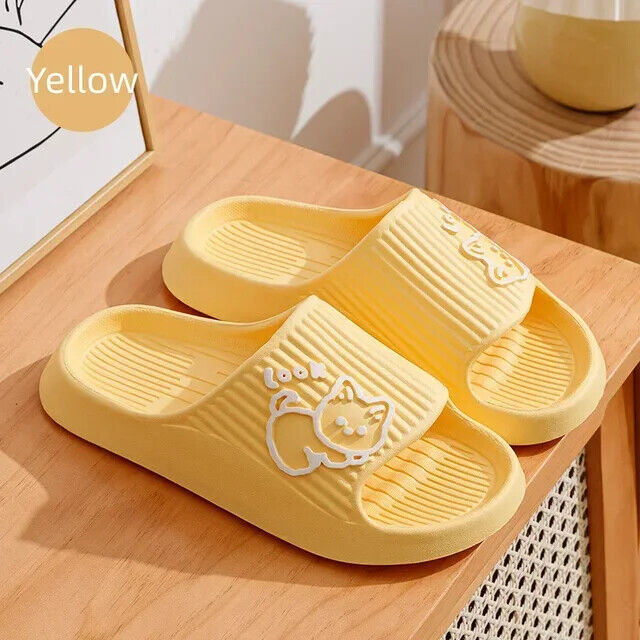 HABO Katze Hausschuhe Damen Badeschuhe Süß Strand Flip Flop Koreanisch Latschen