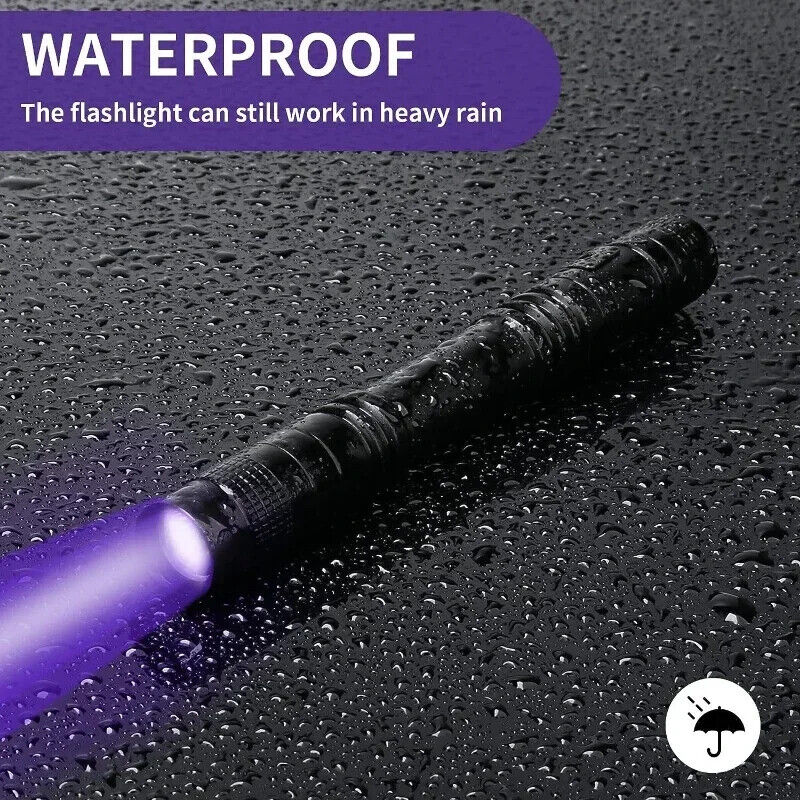HABO 365/395Nm Uv-Taschenlampe Ultraviolett klein Schwarzlicht Erkennungs Lampe