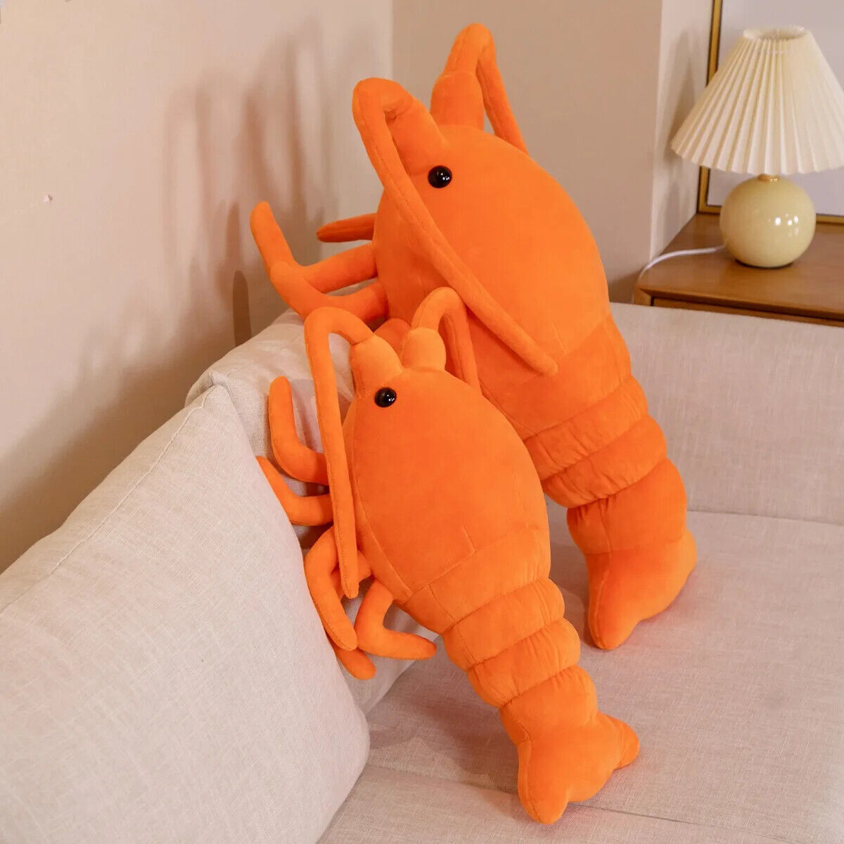 HABO 50-65Cm Roter Hummer Plüschtier Garnele Krebs Kuscheltier Lobster Meer 