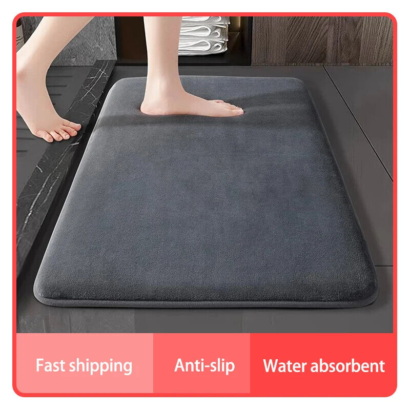 Duschmatte Bodenmatte Super Saugfähige Badematte rutschfest Badezimmer weich